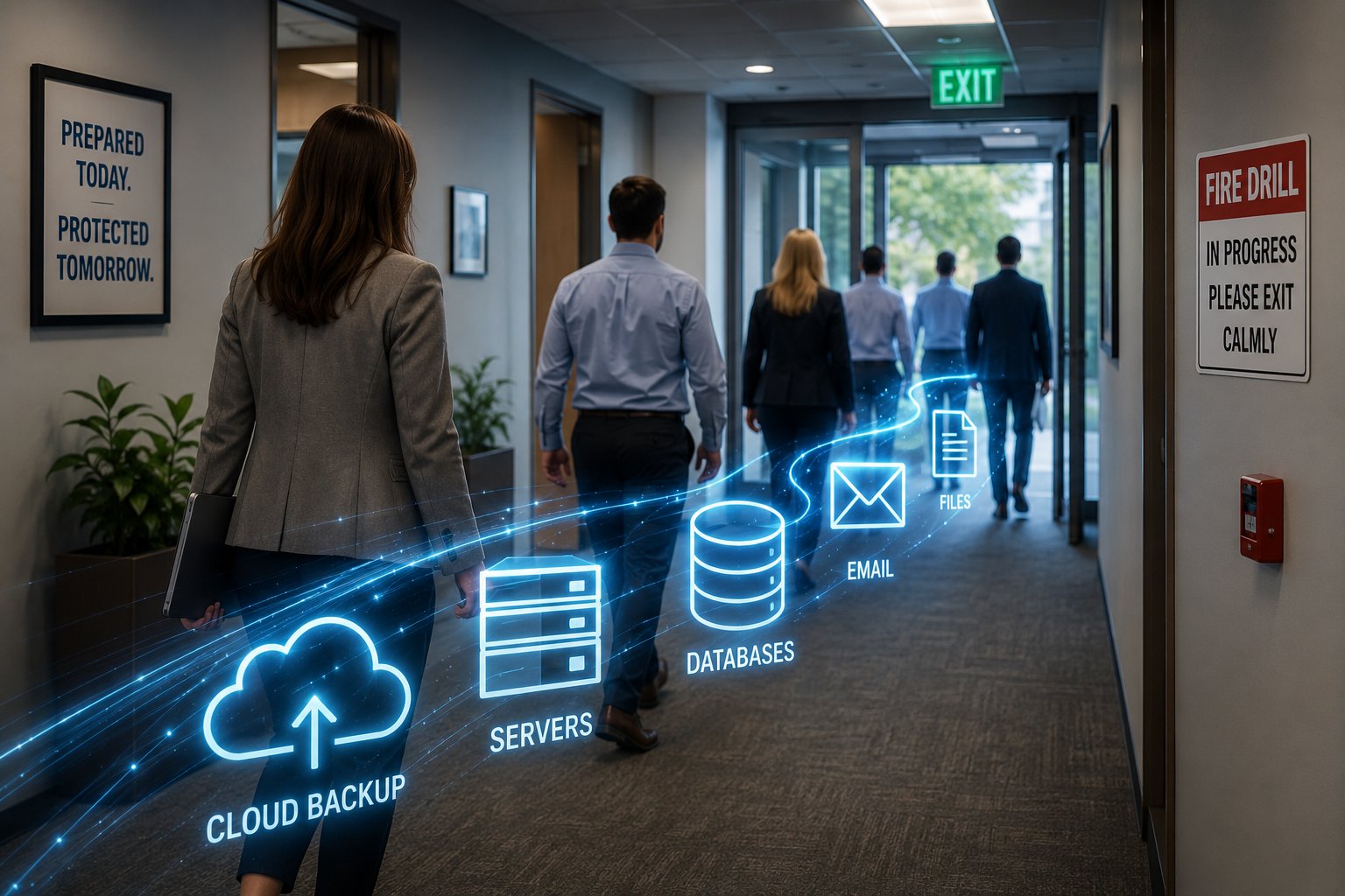 Insurance agency disaster recovery planning concept